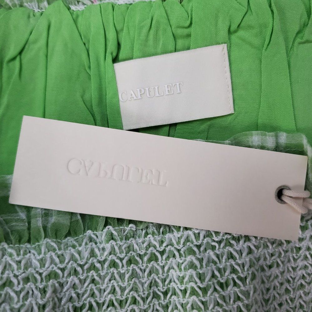 REVOLVE Light Green Smocked Mini Dress - Picture 4 of 4